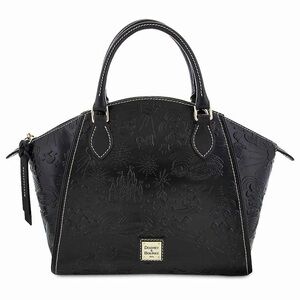 Black Embossed Leather Sketch 2017 Satchel by Disney Dooney & Bourke